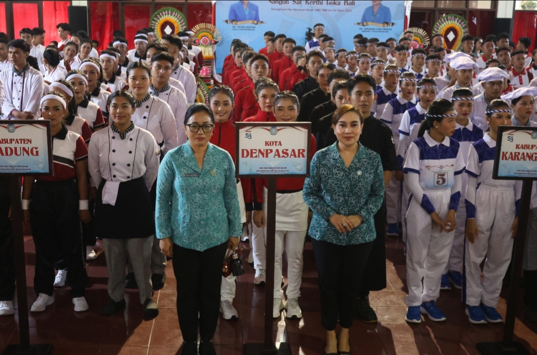 Dua Kontingen Kota Denpasar Berlaga di Ajang Lomba Serangkaian HKG PKK Ke-53 Provinsi Bali