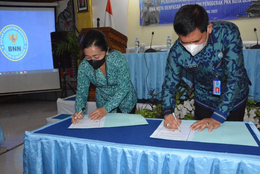 BNN Kota Denpasar Rangkul TP PKK, Wujudkan Denpasar Sebagai Kota Tanggap Ancaman Narkoba