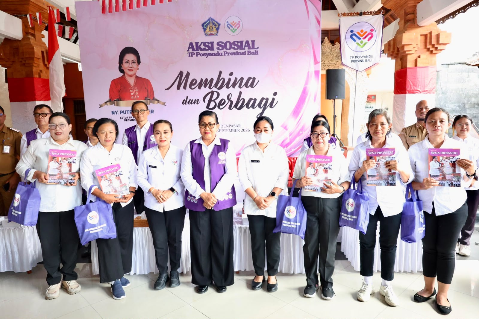 TP Posyandu Kota Denpasar Dukung Transformasi Posyandu 6 SPM di Aksi Sosial Provinsi Bali